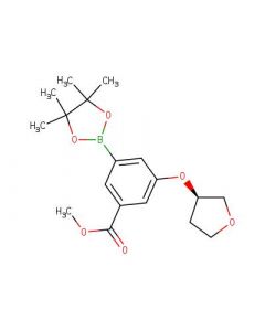 Astatech METHYL (R)-3-((TETRAHYDROFURAN-3-YL)OXY)-5-(4,4,5,5-TETRAMETHYL-1,3,2-DIOXABOROLAN-2-YL)BENZOATE; 0.25G; Purity 95%; MDL-MFCD30377326
